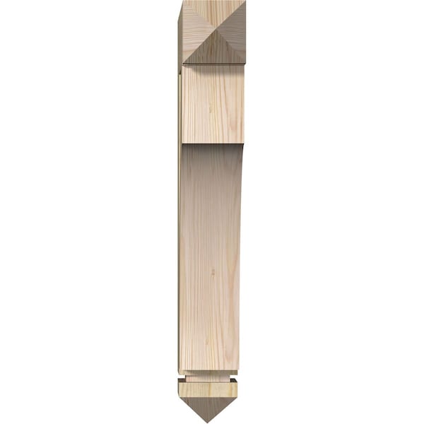 Westlake Arts & Crafts Rough Sawn Bracket, Douglas Fir, 4W X 16D X 28H